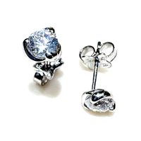 Boucles d'oreilles Femme Punto luce in Or blanc Cubic Zirconia P.L. ZIRC PI S/Z 1.70 B OR